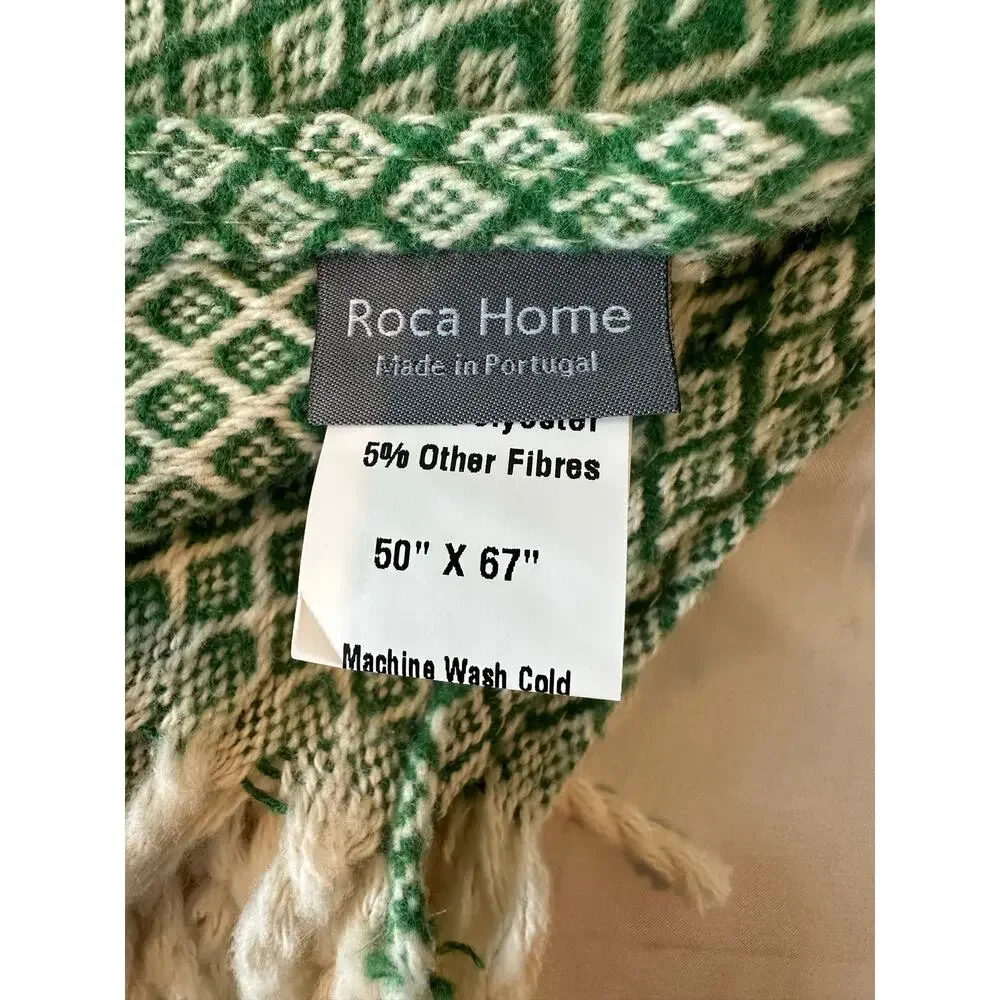 Roca home throw made in Portugal 50” x 67”